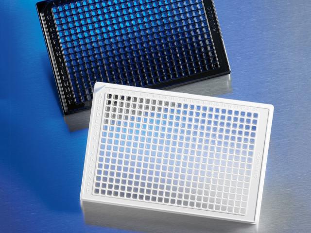 Corning  384 Well Black Plate, Low Flan